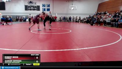 Elite 285 lbs Cons. Round 3 - Garner Simmons, Wisconsin-Whitewater vs Robert Beese, Augsburg