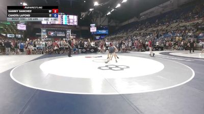 132 lbs Cons. Sub-rd Of 64 - Sammy Sanchez, Wyoming vs Cahota LaFond, Vermont