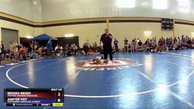 49 lbs Semifinal - Brooks Riesen, The Fort Hammers Wrestling vs Sawyer Moy, Contenders Wrestling Academy