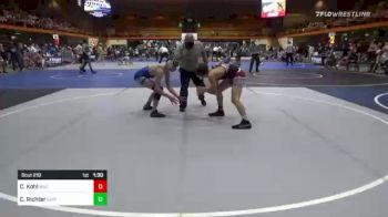 123 lbs Quarterfinal - Cauy Kohl, Western Nebraska Titans vs Caleb Richter, Rapid City Stevens Wrestling