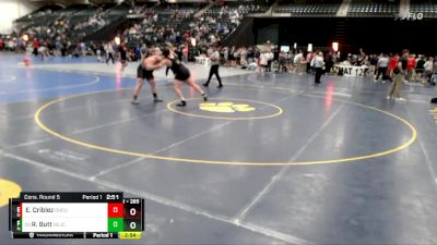 285 lbs Cons. Round 5 - Riley Butt, Northeastern Junior College vs Eli Criblez, Doane University