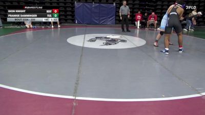 220 lbs Consolation - Dion Knight, Monticello vs Frankie Damminger, Paulsboro