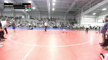 56 lbs Rr Rnd 1 - Ryker Polk, Team Gotcha Blue vs Jaxson Love, Ragin Raisins Catawba ES