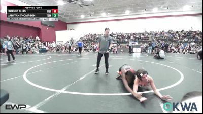 102-110 lbs Rr Rnd 1 - Sophie Ellis, Kingfisher YellowJackets vs Jamiyah Thompson, Team Of Hard Knox