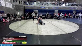140 lbs Quarterfinal - Zachary Park, Individual vs Teagan Cabrera, Southern Idaho Wrestling Club