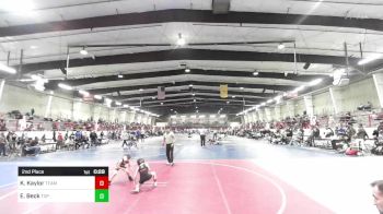 46 lbs 2nd Place - Kashton Kaylor, Team Aggresion vs Elijah Beck, Top Rank