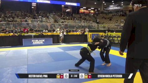 Kyheim Nikolai Peterson vs Hector Rafael Pina 2025 Pan Kids Jiu-Jitsu IBJJF Championship