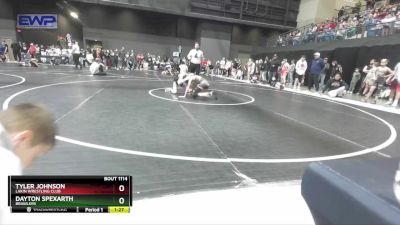 90 lbs Round 1 - Dayton Spexarth, Brawlers vs Tyler Johnson, Lakin Wrestling Club