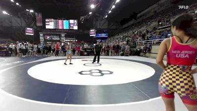 100 lbs Cons. Rd Of 64 - Olivia Mullane, NJ vs Natalie Andrade, NJ