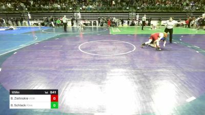 125 lbs Round Of 16 - Braeden Zielinskie, Voorhees vs Beckett Schlack, Pohatcong