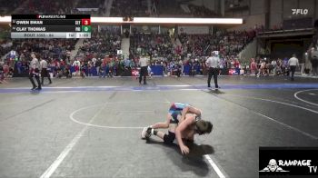 84 lbs Cons. Round 1 - Clay Thomas, Phillipsburg vs Owen Swan, Slyfox