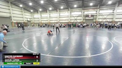 100 lbs Quarterfinal - Sawyer Mayberry, Sky View Jr High vs Samuel Lufkin, Viewmont Wrestling Club