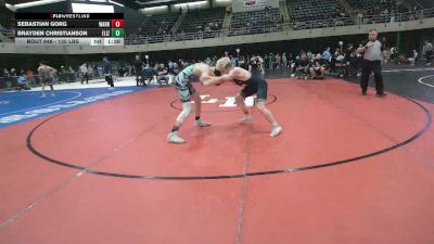 135 lbs Quarterfinal - Sebastian Gorg, Warrenton vs Brayden Christianson, Elizabeth City
