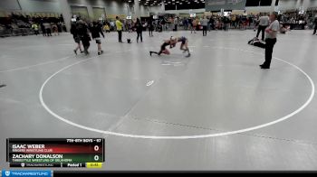 97 lbs Cons. Round 6 - Isaac Weber, Ringers Wrestling Club vs Zachary Donalson, Threestyle Wrestling Of Oklahoma
