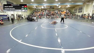 100 lbs Cons. Round 7 - Riley Rivera, Elsinore vs Alexis Macana, Chino