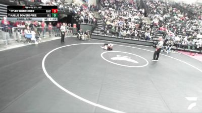 5A 105 lbs Cons. Semi - Tyler Rodriguez, Wasatch vs Kallie Doverspike, Hillcrest