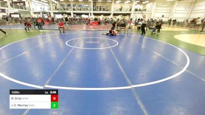 130 lbs Consi Of 16 #2 - Brandon Gray, Newport NH vs Colton Murray, Middlebury VT