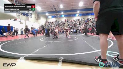 132 lbs Semifinal - Maverick Montgomery, Skiatook Youth Wrestling vs Sawyer Dorton, Grove Takedown Club