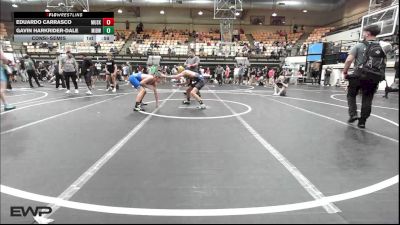 126 lbs Consolation - Eduardo Carrasco, Muskogee vs Gavin Harkrider-Dale, Midwest City Bombers Youth Wrestling Club