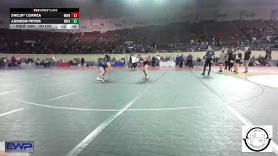 150 lbs Consolation - Shelby Correa, Hurricane Wrestling Academy vs Addison Pryor, Pryor Tigers Wrestling