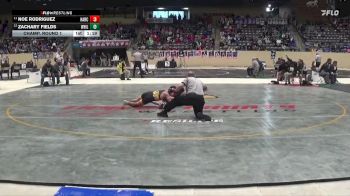 106 lbs Champ. Round 1 - Noe Rodriguez, Harrison County vs Zachary Fields, Western Hills