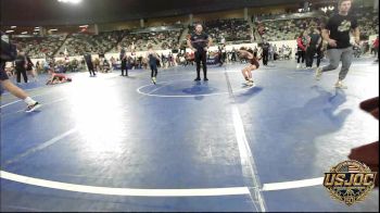 61 lbs Consi Of 8 #1 - Braxton Sarten, Rough Riders vs Colten Lugo, Liberty Warrior Wrestling Club