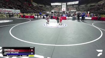 93 lbs Champ. Round 1 - Tristen Gill, Iron Youth Wrestling Club vs Joshua Williams, AMA