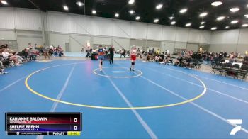 132 lbs Placement Matches (16 Team) - Karianne Baldwin, Washington vs Shelbie Brehm, South Dakota Blue