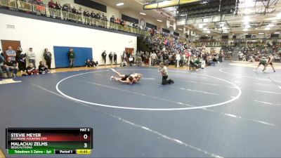 190 lbs Cons. Round 1 - Stevie Meyer, Cochrane-Fountain City vs Malachai Zelms, Regis/Altoona