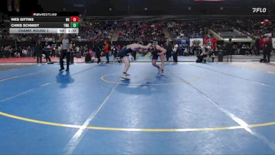 157 lbs Champ. Round 2 - Chris Schmidt, Timberlake vs Wes Gittins, West Side