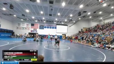 81-97 lbs Semifinal - Cheyenne Hubbner, McCormick Jr. High vs Eisley Cuppy, Carey Jr High