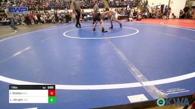 73 lbs Rr Rnd 5 - Isaiah Mattox, Salina Wrestling Club vs Logan Wright, Jay Wrestling Club