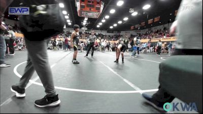 120 lbs Semifinal - Aaron Chavez, Del City Little League vs MaminaKowa Warrior, Tecumseh Youth Wrestling