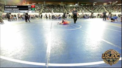 64 lbs Consi Of 8 #1 - Luca Schober, Cardinal Wrestling Club vs Phoenix Wright, Caney Valley Wrestling
