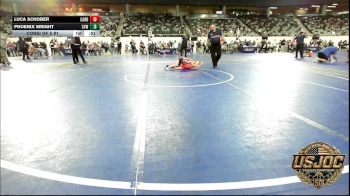 64 lbs Consi Of 8 #1 - Luca Schober, Cardinal Wrestling Club vs Phoenix Wright, Caney Valley Wrestling