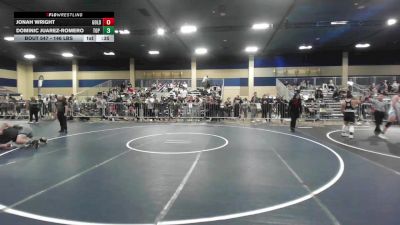 146 lbs Consi Of 4 - Jonah Wright, Gold Rush Wr Ac vs Dominic Juarez-Romero, Top Rank Hammers