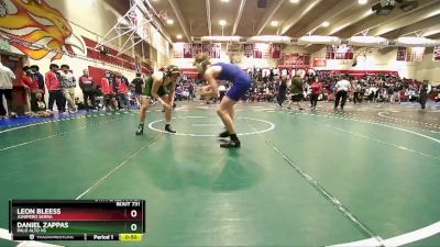 157 lbs 5th Place Match - Leon Bleess, Junipero Serra vs Daniel Zappas, Palo Alto Hs