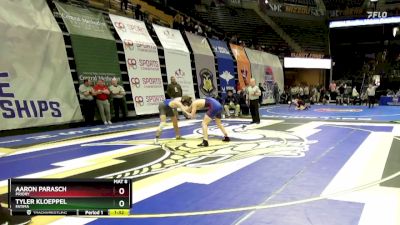 138 Class 1 lbs Champ. Round 1 - Aaron Parasch, Priory vs Tyler Kloeppel, Fatima