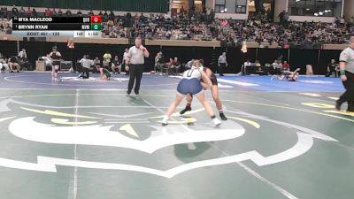 130 lbs Quarterfinal - Brynn Ryan, Manchester Valley vs Mya Macleod, Quince Orchard