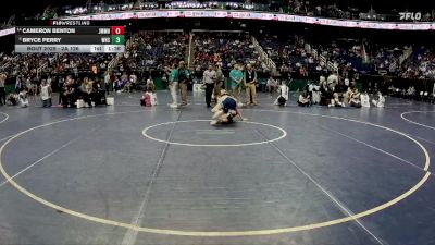 2A 126 lbs Champ. Round 1 - Bryce Perry, Washington High School vs Cameron Benton, John M. Morehead High School