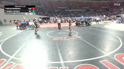 6A Boys 120 lbs Cons. Round 2 - Nolan Marshall, Forest Grove Boys vs Johnny Novelo, West Linn Boys