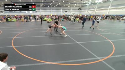 105 lbs Cons. Round 1 - Braylnn Allerding, Unattached vs Colton Riordan, Unattached