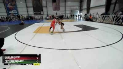 96 lbs Rd# 3 12:00pm Friday - Nash Johnston, SELECT Utah vs Meynard Boisvert, Maryland BLACK