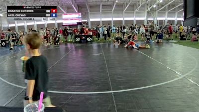 88 lbs Cons. Round 1 - Braxton Conyers, Idaho vs Axel Cuevas, Colorado