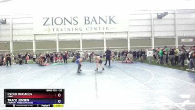 92 lbs 3rd Place Match - Ryder Rhoades, Utah vs Trace Jensen, Fremont Wrestling Club