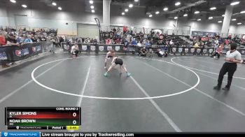 97 lbs Cons. Round 2 - Kyler Simons, IA vs Noah Brown, MO