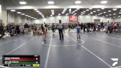 67 lbs Cons. Round 3 - Skyler Hollis, New Kent vs Jonas Miranda, Nova WC