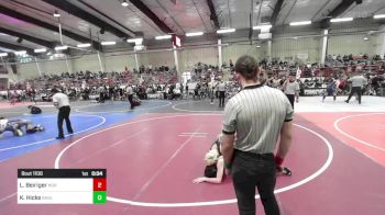 102 lbs Round Of 16 - Lakoda Beiriger, Norwood Mavericks vs Kaden Hicks, Badlands WC