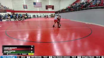132 lbs Semifinal - Jaden Bennett, Lucas Lovejoy vs Noah Santos, Katy Jordan