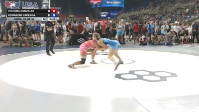 125 lbs Cons. Rd Of 64 - Victoria Gonzalez, Ohio vs Korrayah Kapenga, Michigan